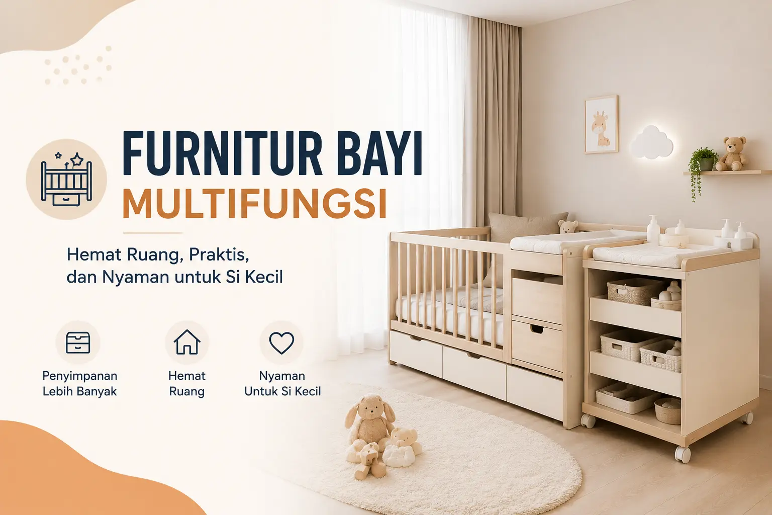 Furnitur Bayi Multifungsi yang Membantu Hemat Ruang