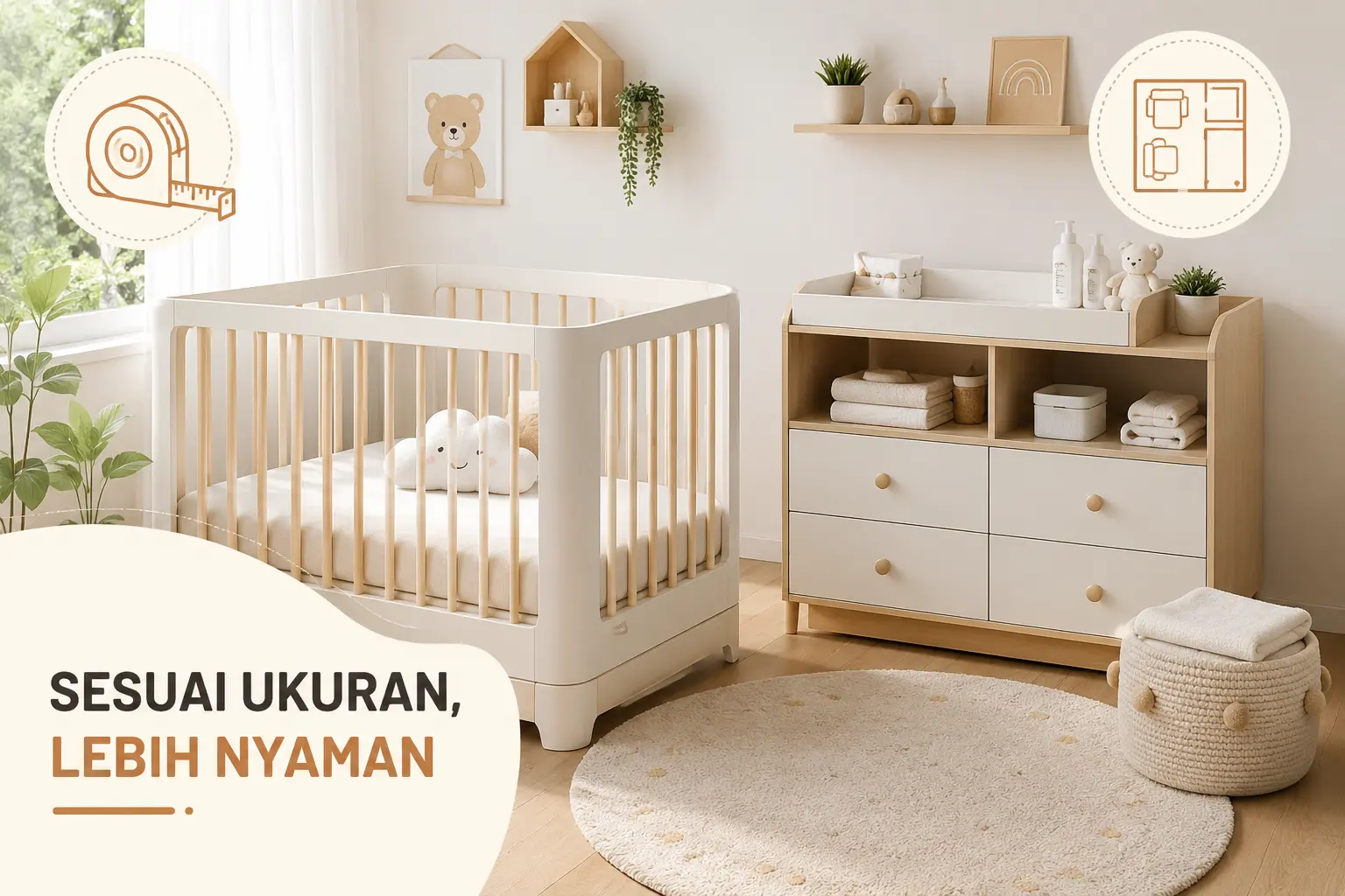 Tips Menyesuaikan Furnitur Bayi dengan Ukuran Ruangan